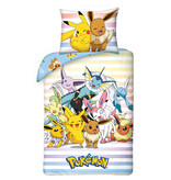 Pokémon Bettbezug, Catch 'Em All – Einzelbett – 140 x 200 cm – Baumwolle
