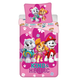 PAW Patrol Housse de couette Heroic - Simple - 140 x 200 cm - Coton