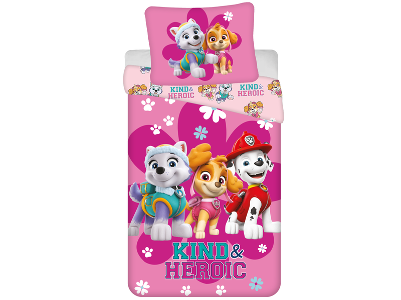 PAW Patrol Bettbezug Heroic – Einzelbett – 140 x 200 cm – Baumwolle