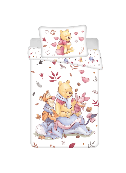 Disney Winnie the Pooh BABY Duvet cover, Leaves - 135 x 100 cm - Cotton