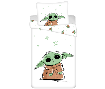 Star Wars Housse de couette Baby Yoda 140 x 200 + 70 x 90 cm Coton