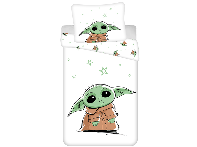 Star Wars Bettbezug Baby Yoda – Einzelbett – 140 x 200 cm – Baumwolle