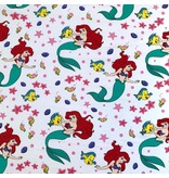 Disney Kleine Zeemeermin Drap housse Océan - Simple - 90 x 190/200cm - Coton