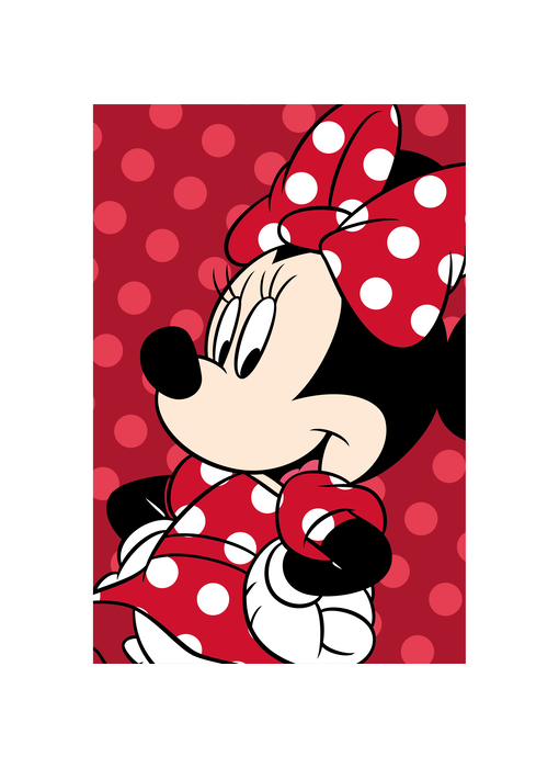 Disney Minnie Mouse Fleece plaid Dots 100 x 150 cm Polyester