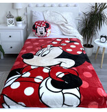 Disney Minnie Mouse Fleece plaid Dots - 110 x 140 cm - Polyester