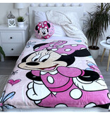 Disney Minnie Mouse Fleece plaid Flowers - 110 x 140 cm - Polyester