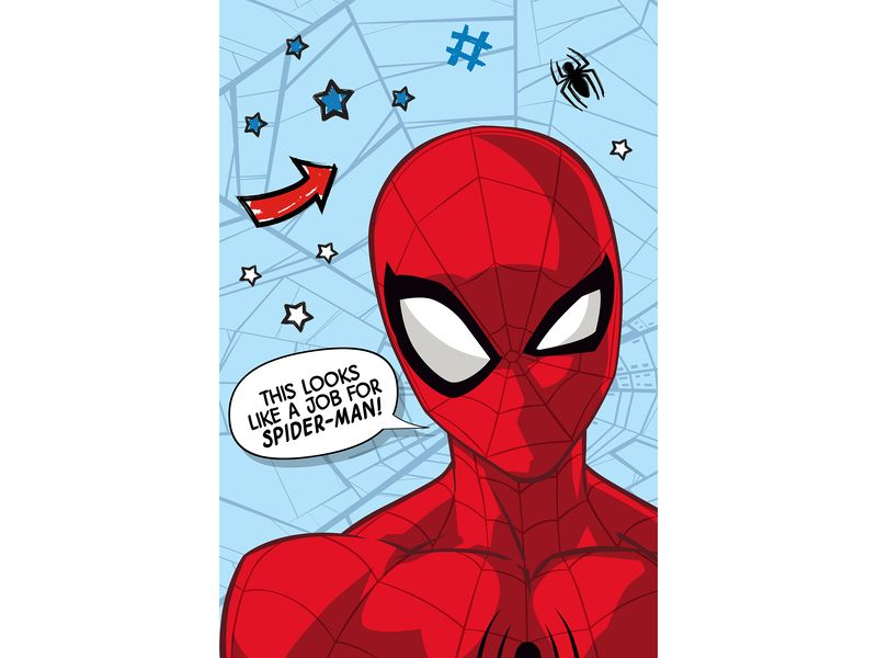 SpiderMan Fleeceplaid Web - 100 x 150 cm - Polyester