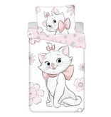 Disney Aristocats Dekbedovertrek Bloemen - Eenpersoons - 140 x 200 cm  - Katoen