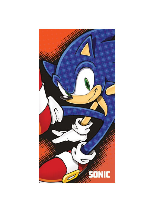 Sonic Beach towel Comic 70 x 140 Cotton