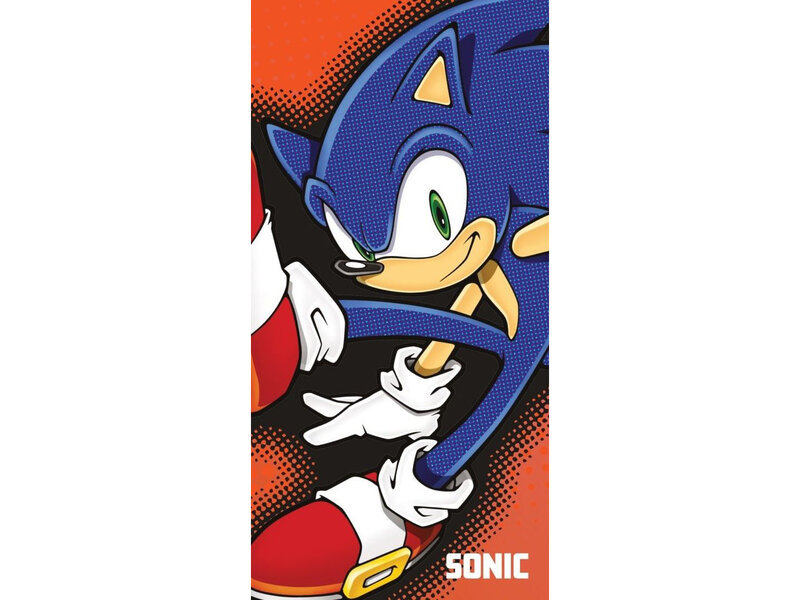 Sonic Strandlaken Comic - 70 x 140 cm - Katoen