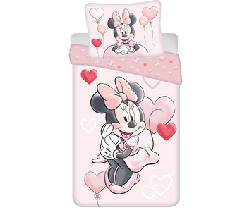 Disney Minnie Mouse Bettbezug Ballon 140 x 200 + 70 x 90 cm Baumwolle