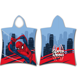 SpiderMan Poncho / Badeumhang, Superheld - 50 x 115 cm - Baumwolle