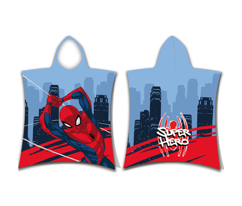 Spider-Man Poncho / Badcape Superhero 50 x 115 Cotton