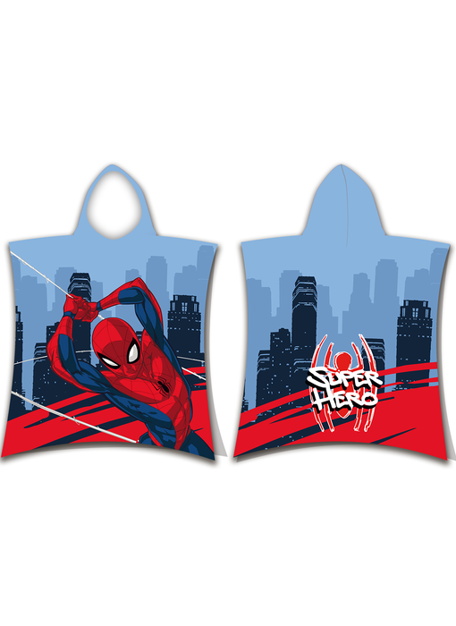 Spider-Man Poncho / Badcape Superhero 50 x 115 Katoen