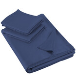 De Witte Lietaer Sheet set Olivia - Double - 280 x 280 cm - Blue - Satin cotton