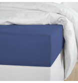 De Witte Lietaer Bettlaken-Set Olivia – Doppelbett – 280 x 280 cm – Blau – Satin-Baumwolle