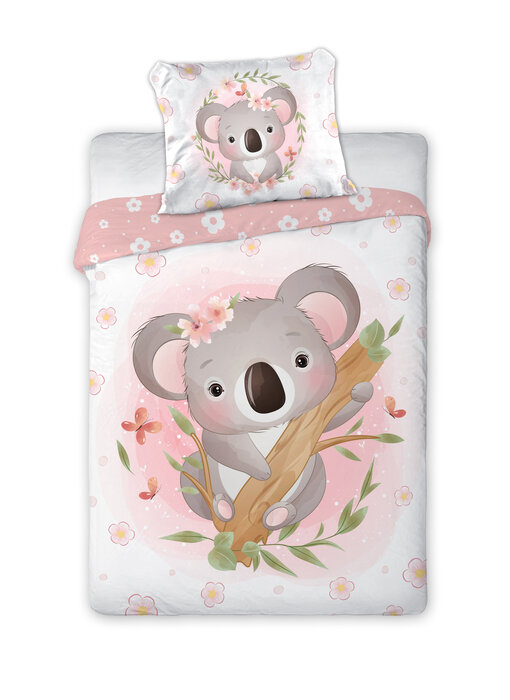 Cuddles BABY Dekbedovertrek Koala 100 x 135 cm / 40 x 60 Katoen