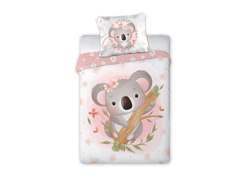 Cuddles Housse de couette BÉBÉ, Koala - 100 x 135 cm - Coton