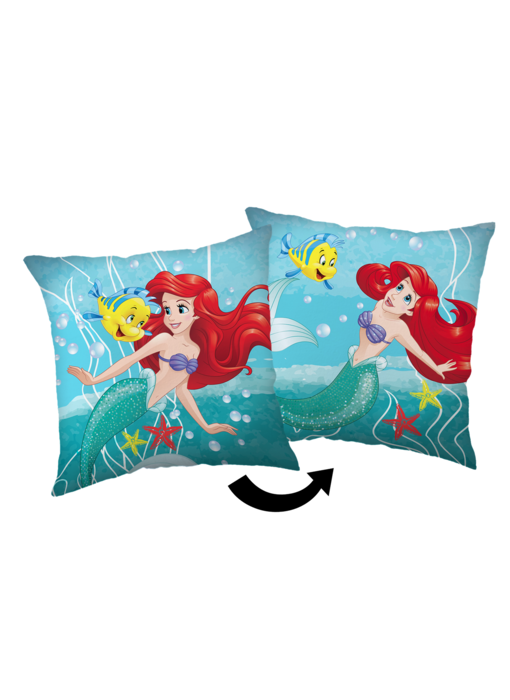 Disney Kleine Zeemeermin Coussin décoratif Friends 35 x 35 cm Polyester