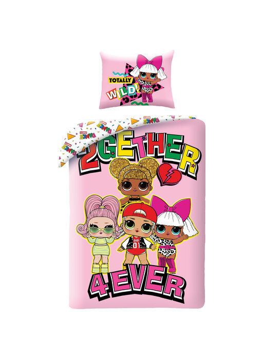 LOL Surprise! Duvet cover 2gether 4ever 140 x 200 cm + 70 x 90 cm Cotton