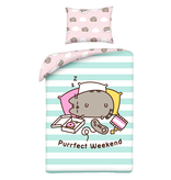 Pusheen Bettbezug, Purrfect Weekend – Einzelbett – 140 x 200 cm – Baumwolle