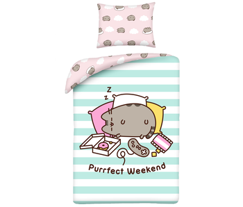 Pusheen Bettbezug Purrfect Weekend 140 x 200 cm + 70 x 90 cm Baumwolle