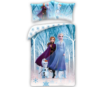 Disney Frozen Housse de couette Winterland 140 x 200 + 70 x 90 Coton