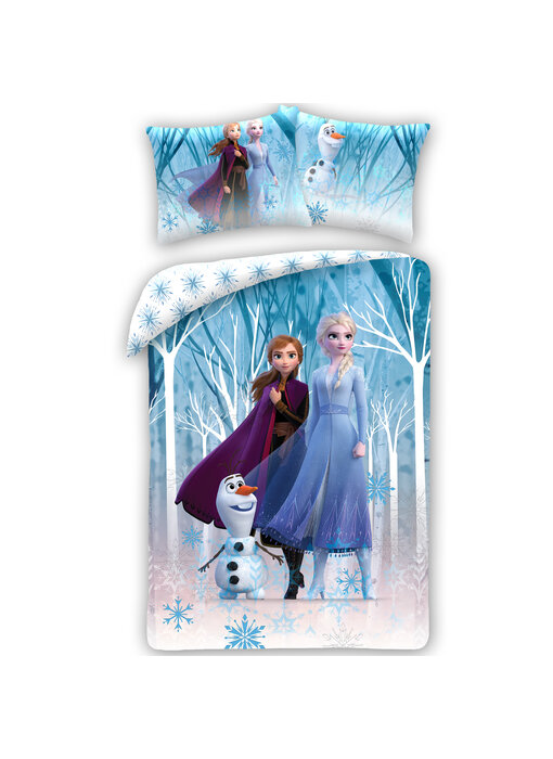 Disney Frozen Dekbedovertrek Winterland 140 x 200 + 70 x 90 Katoen