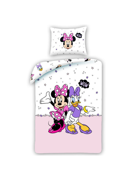 Disney Minnie Mouse Dekbedovertrek Wow 140 x 200 cm + 70 x 90 cm Katoen