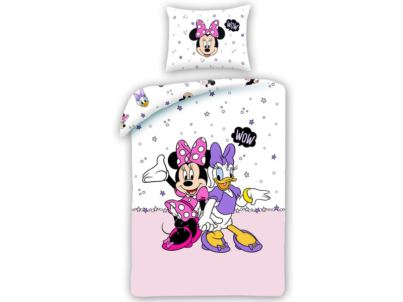 Disney Minnie Mouse Dekbedovertrek, Wow - Eenpersoons - 140 x 200 cm - Katoen