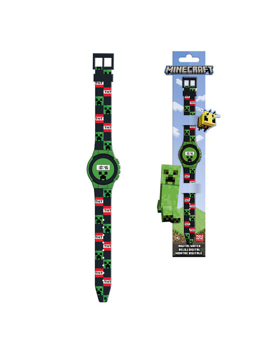 Minecraft Digitaal Horloge Creeper 22 cm