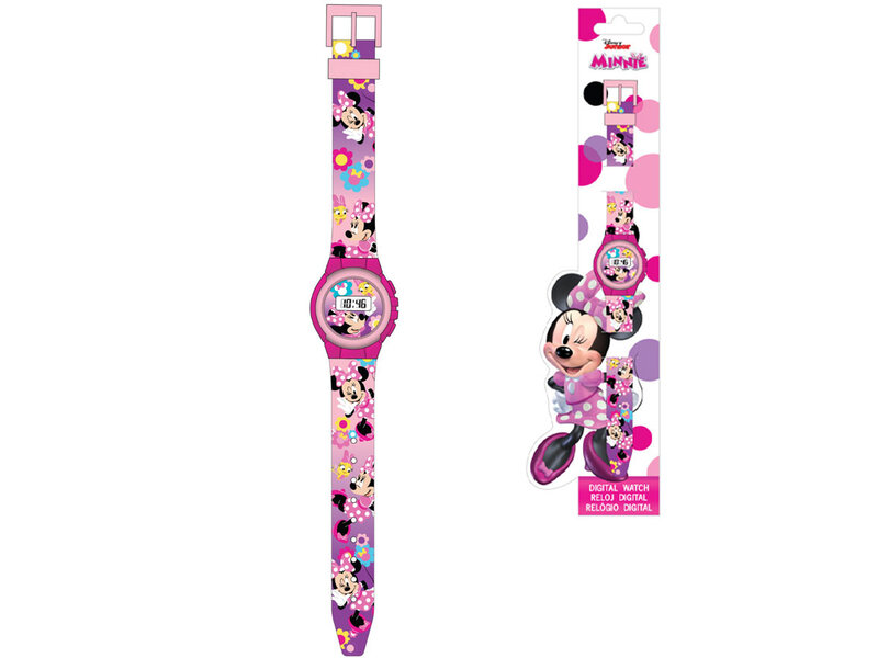 Disney Minnie Mouse Digitaal Horloge Happy - 22 cm