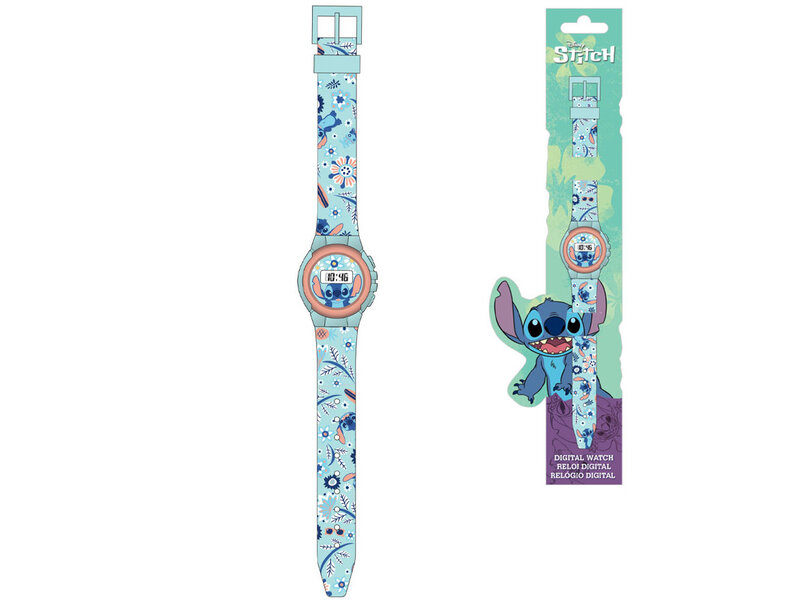 Disney Lilo & Stitch Montre numérique Stitch - 22 cm