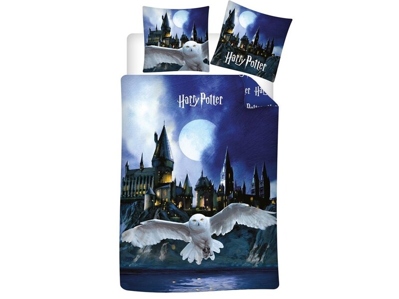 Harry Potter Bettbezug, Magic Castle – Einzelbett – 140 x 200 cm – Polycotton