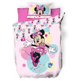 Disney Minnie Mouse Bettbezug, Happy – Einzelbett – 140 x 200 cm – Polycotton