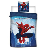 SpiderMan Housse de couette, Jump - Simple - 140 x 200 cm - Polycoton