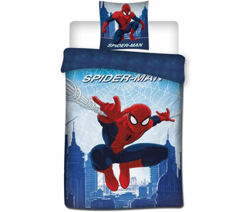 SpiderMan Dekbedovertrek Jump 140 x 200 + 65 x 65 Polycotton