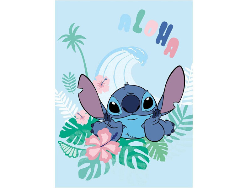 Disney Lilo & Stitch Plaid polaire Aloha - 110 x 150 cm - Polyester