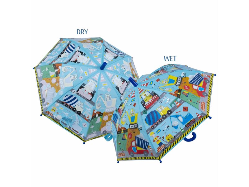 Floss & Rock Regenschirm Regenbogen konstruktion - 60 cm x Ø 66 cm - Wechselt die Farbe!
