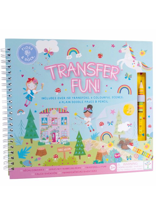 Floss & Rock Transfer Play/Drawing Book Rainbow Fairy