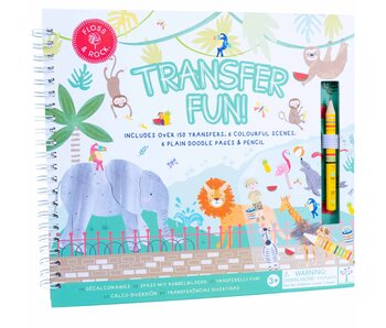 Floss & Rock Transfer Play/Drawing Book Jungle