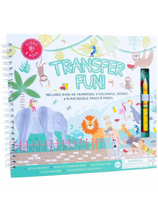 Floss & Rock Transfer Speel/Tekenboek Jungle