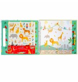 Floss & Rock Transfer Speel/Tekenboek, Jungle - 24 x 21 x 0.8cm - Multi