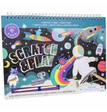 Floss & Rock Scratch and Play Tekenboek, Space - 26.5 x 20.5 x 1.5cm - Multi