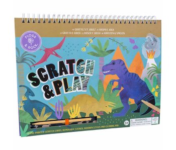 Floss & Rock Scratch and Play Dino Drawing Book