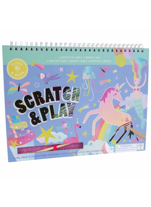 Floss & Rock Livre de dessin Scratch and Play Fantasy