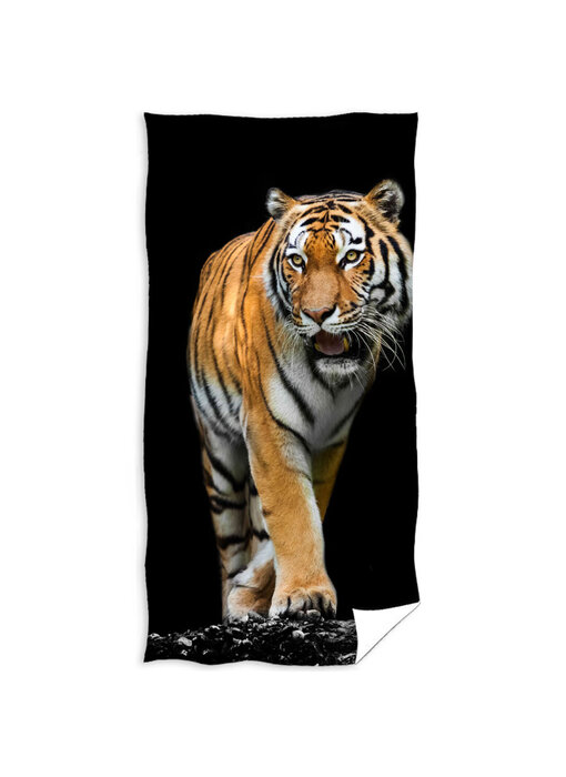 Animal Pictures Beach towel Tiger 70 x 140 cm Cotton