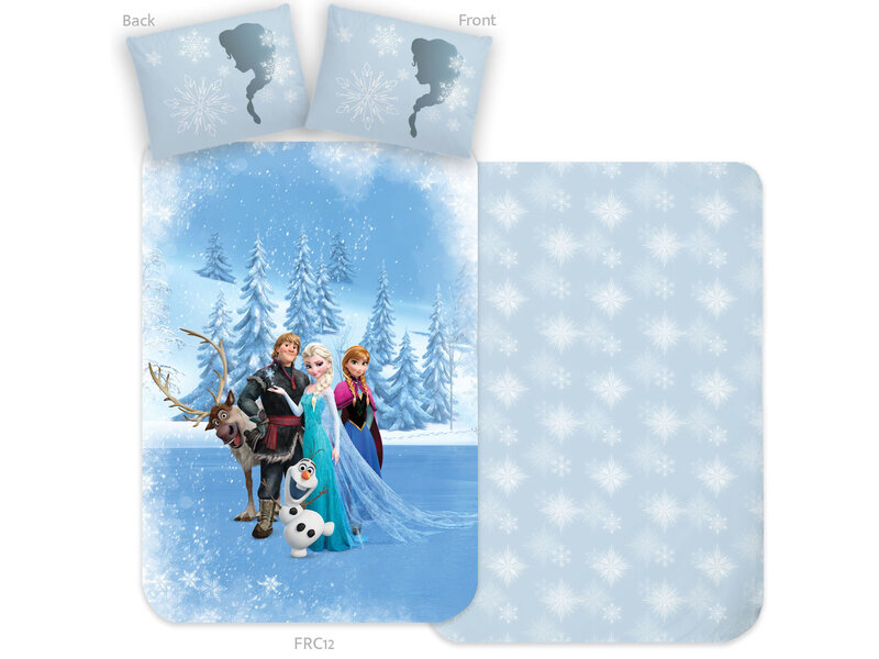 Disney Frozen BABY-Bettbezug, Familie – 100 x 135 cm – Baumwolle