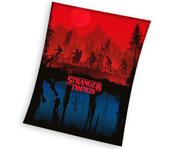 Stranger Things Couverture polaire Upside Down 150 x 200 cm Polyester