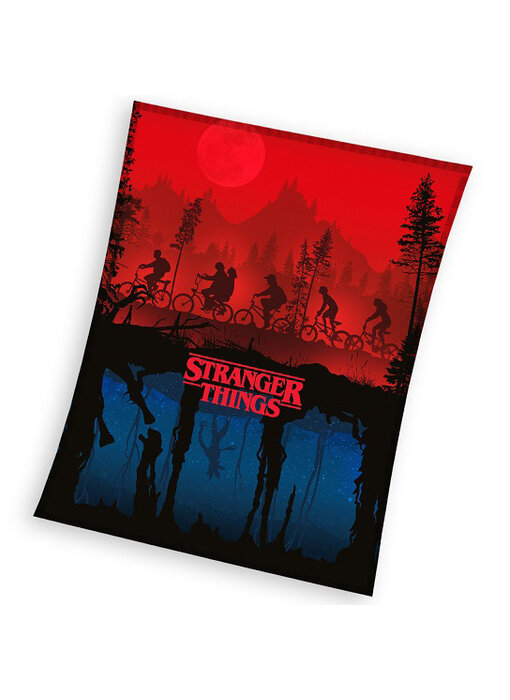 Stranger Things Couverture polaire Upside Down 150 x 200 cm Polyester